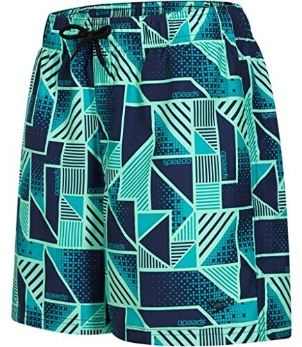 Speedo Lunar Graph Printed Poolreef navy blue/green (809040B-412)
