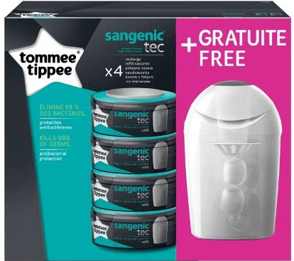 Tommee Tippee Recharges Sangenic Tec (x 4)