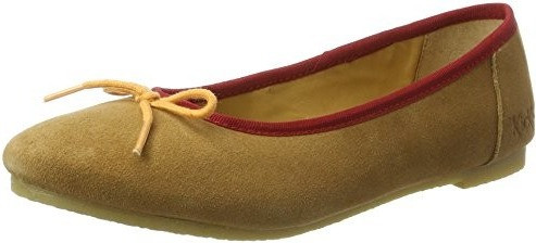 Kickers Baie marron clair orange