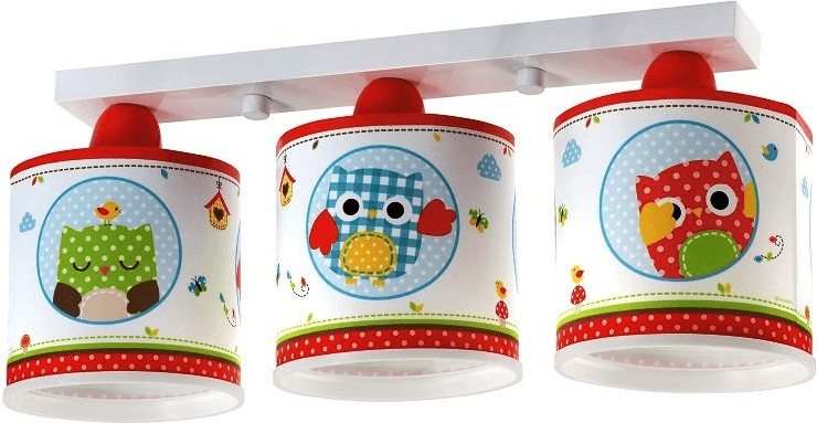 Dalber Plafonnier 3 lampes Hibou