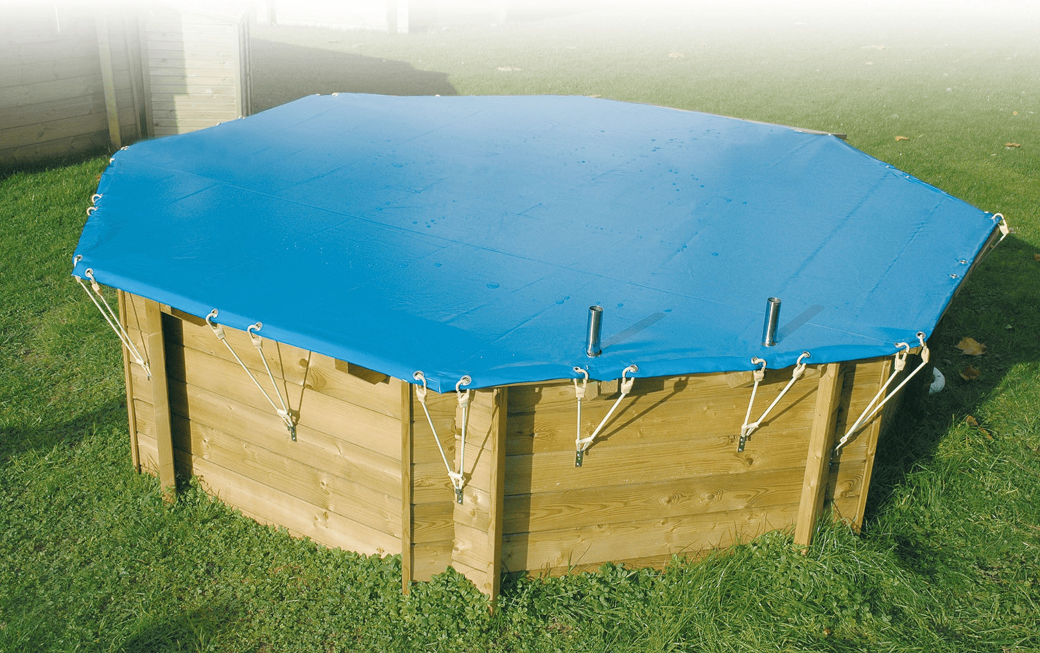 Ubbink Bâche hiver pour piscine bois SunWater 490 x 300 cm