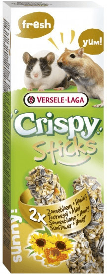 Versele-Laga Crispy Sticks Sunny au tournesol & miel pour rongeurs