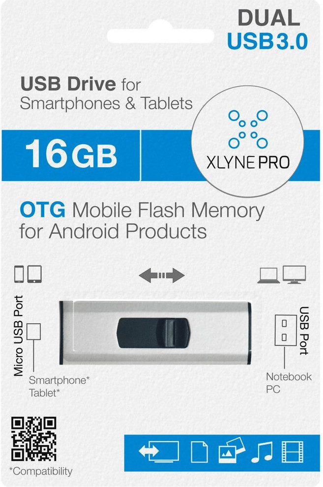 xlyne Pro OTG Dual Key 16 Go