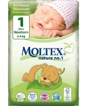 Moltex Nature No. 1 newborn Size 1 (2-4 kg) 23 pcs.