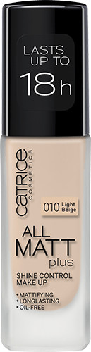 Catrice All Matt Plus Shine Control Make Up - 010 Light Beige (30 ml)