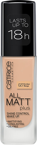 Catrice All Matt Plus Shine Control Make Up - 027 Amber Beige (30 ml)