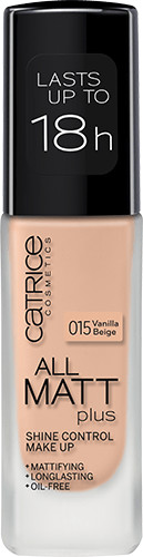 Catrice All Matt Plus Shine Control Make Up - 015 Vanilla Beige (30 ml)
