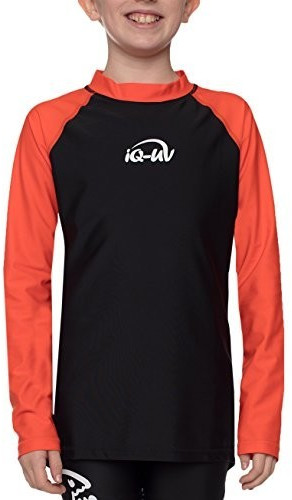 iQ-Company Kids UV 300  Shirt Long Sleeve orange/black