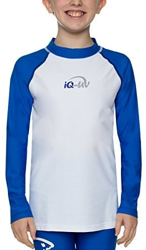 iQ-Company Kids UV 300 Shirt  Long sleeve blue/white