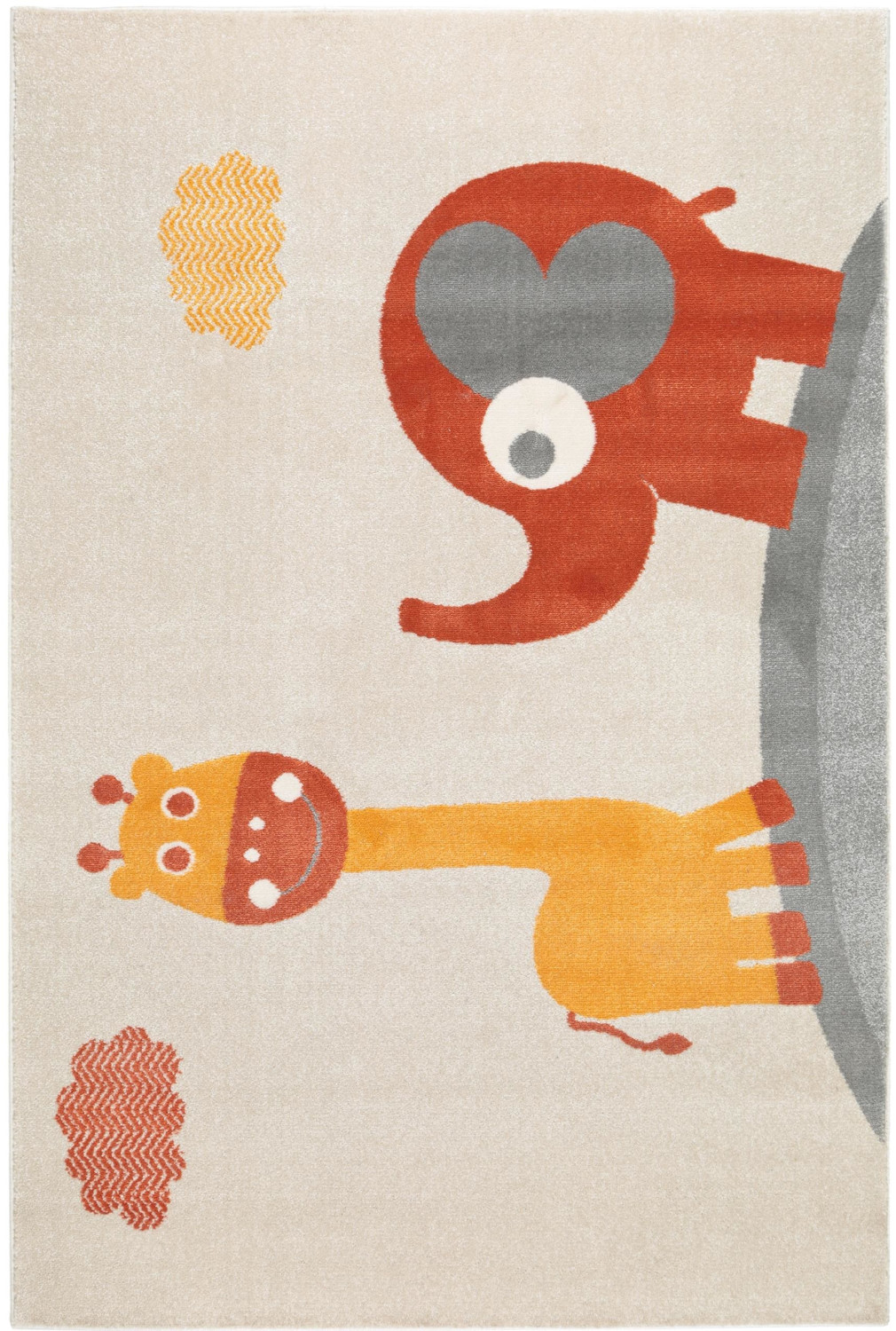 Benuta Fantasia Giraffe and Elephant 140 x 200 cm