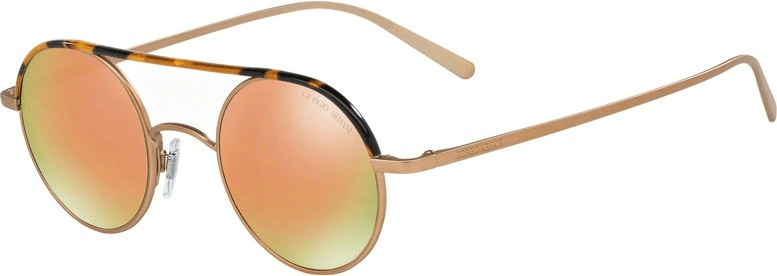 Giorgio Armani AR6044J 30044Z (matte bronze-yellow havana/grey mirror rose gold)