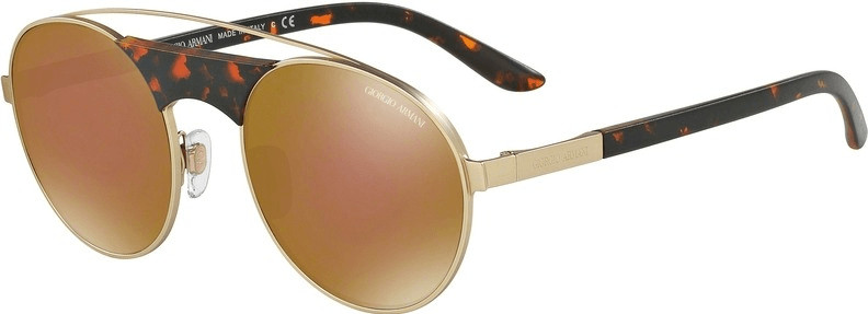 Giorgio Armani AR6047 3002/7D (matte pale gold/brown mirror bronze)