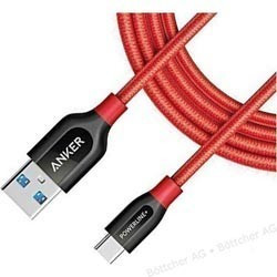 Anker PowerLine+ USB-Cable 3.0 USB-A/-C (1,8m) red