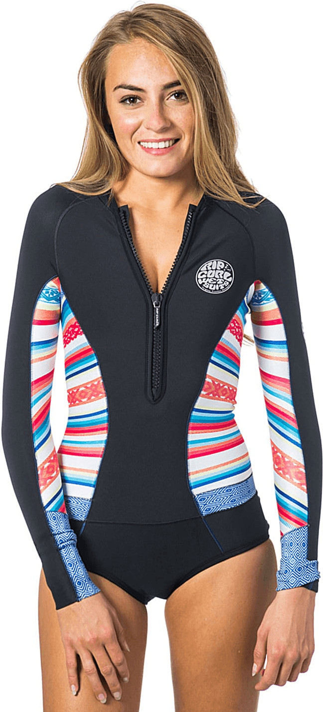 Rip Curl G Bomb L/S Springsuit Hi Cut stripe