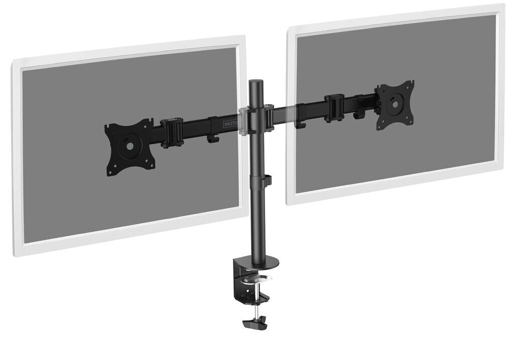 DIGITUS by ASSMANN Shop  Universal Dual Monitorhalter mit Klemmbefestigung