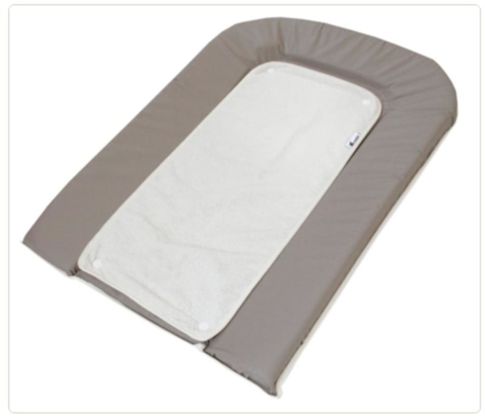 Candide Matelas à langer PVC avec éponge 71 x 45 cm gris