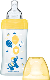 Dodie Biberon Sensation+ jaune éléphant 270 ml