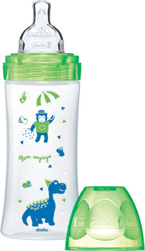 Dodie Biberon Sensation+ vert dinosaure 330 ml