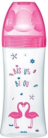 Dodie Biberon Sensation+ fushia cygnes 330 ml
