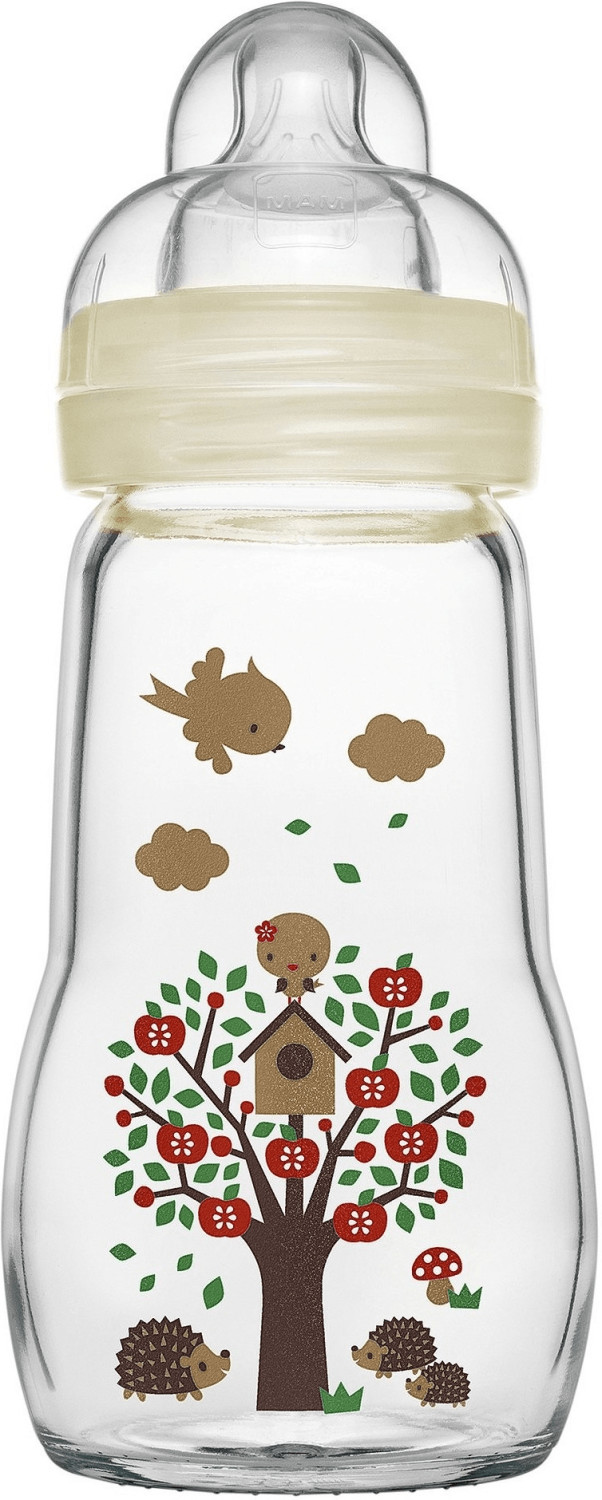 MAM Biberon en verre Feel Good 260 ml beige