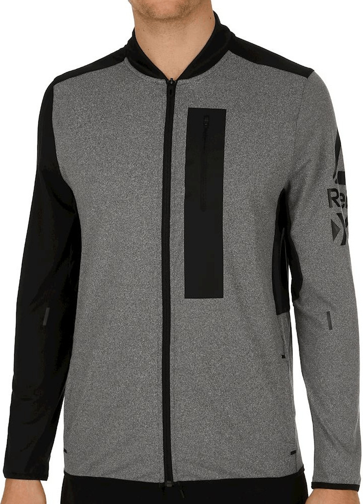 Reebok Brushed Track Jacket dark grey heather