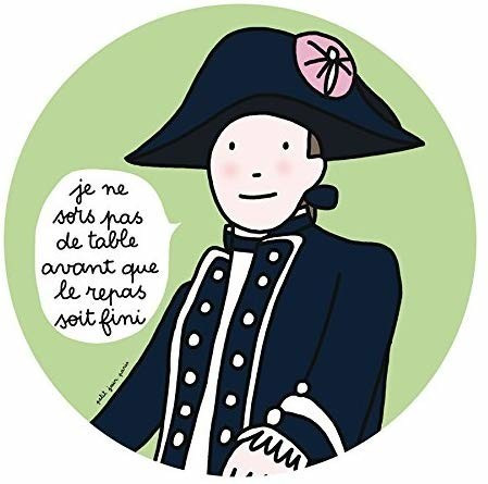 Petit Jour Paris Assiette Je ne sors pas de table (PC957J)