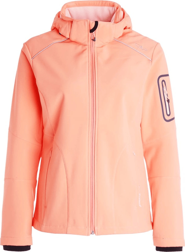 CMP Women Softshell Jacket Zip Hood (3A05396) peach/flamingo