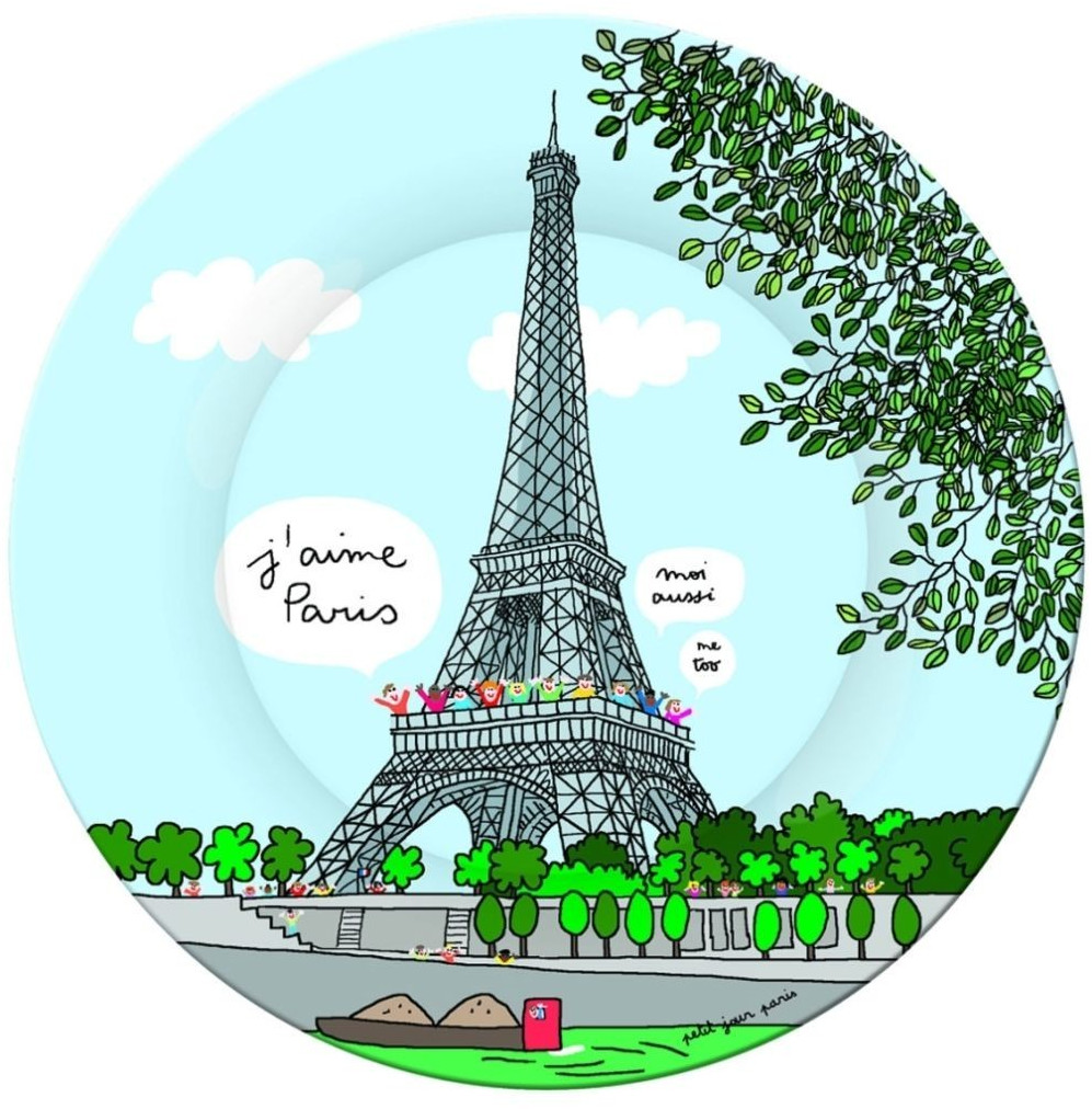Petit Jour Paris Assiette Tour Eiffel