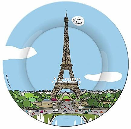 Petit Jour Paris Assiette Tour Eiffel Trocadéro