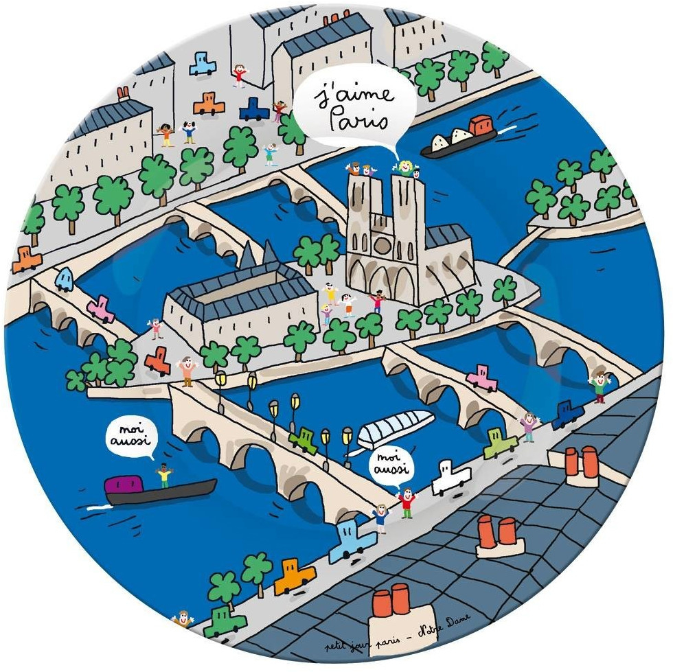 Petit Jour Paris Assiette Notre Dame (SB925G)