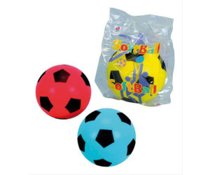 3x Simon SOFTBALL Schaumstoff Ball Fußball Softfußball Größe 20cm rot 