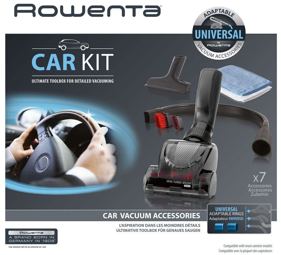 Kit accessoires aspirateurs pour voiture Rowenta