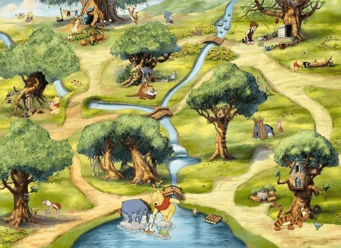 Komar Disney Hundertmorgenwald 254 x 184 cm (4-453)