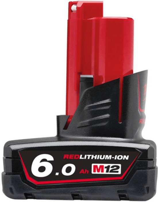 Milwaukee Electric Tool M12B6 Li-Ionen Akku 12V 6,0 Ah Red