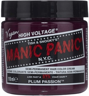 Photos - Hair Dye Manic Panic Manic Panic Semi-Permanent Hair Color Cream - Plum Passion (11