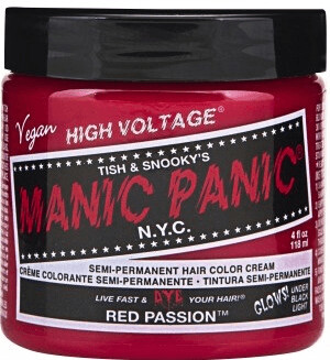 Photos - Hair Dye Manic Panic Manic Panic Semi-Permanent Hair Color Cream - Red Passion (118