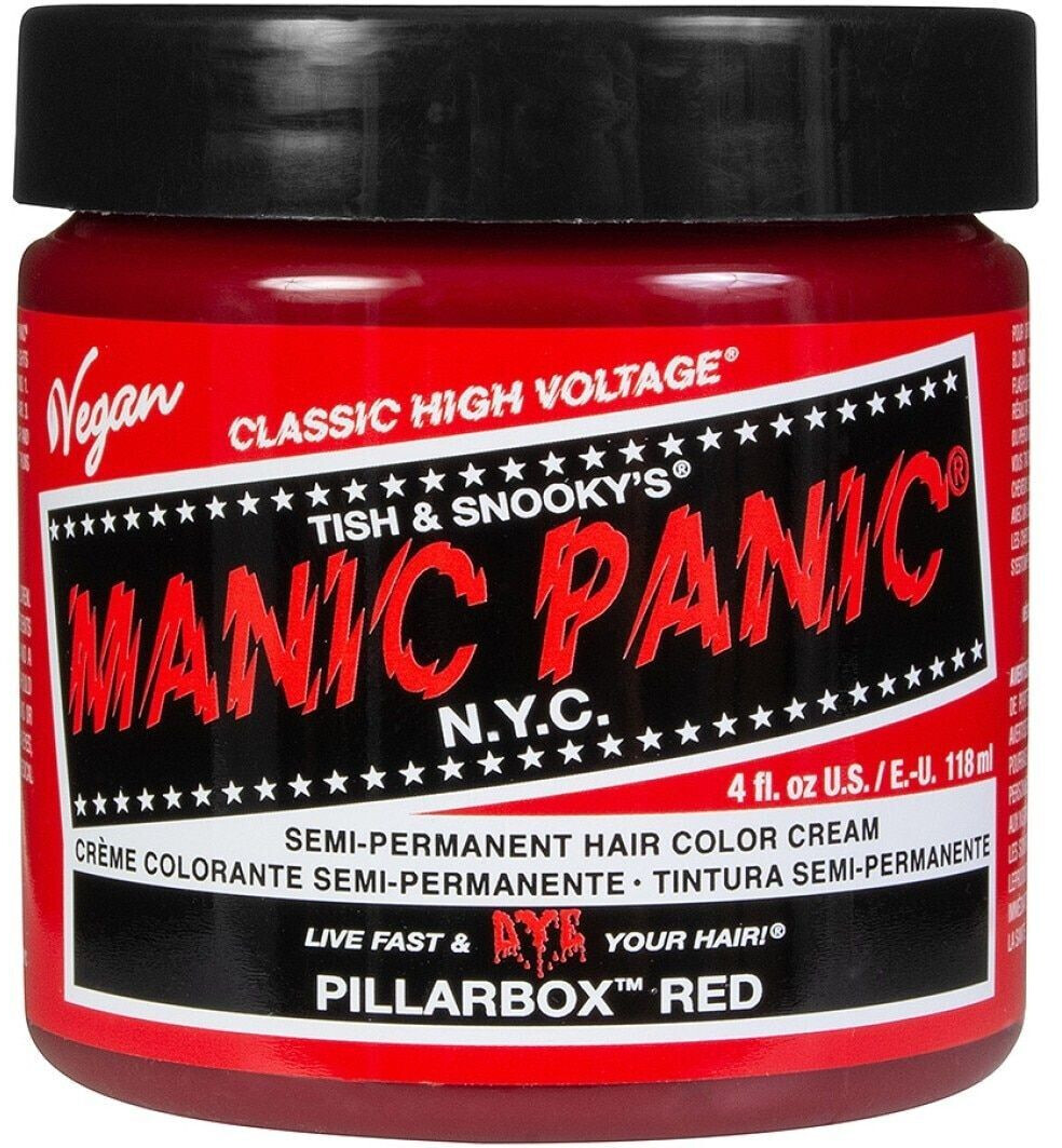 Manic Panic Semi-Permanent Hair Color Cream - Pillarbox Red (118ml)