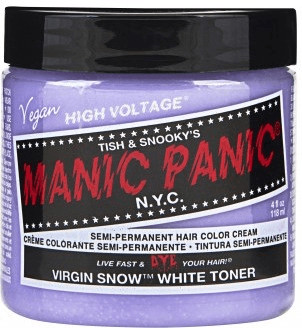 Photos - Hair Dye Manic Panic Manic Panic Semi-Permanent Hair Color Cream - Virgin Snow Whit