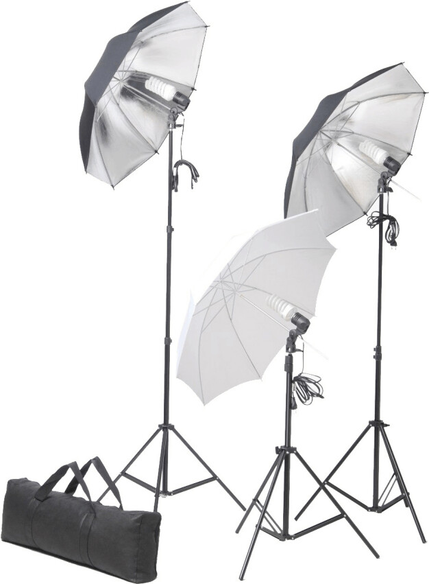 VidaXL Kit studio 3 lampes