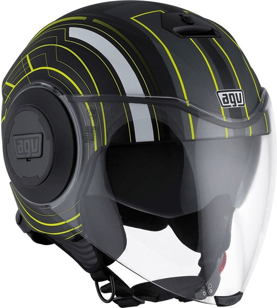 AGV Fluid Chicago noir mat/jaune