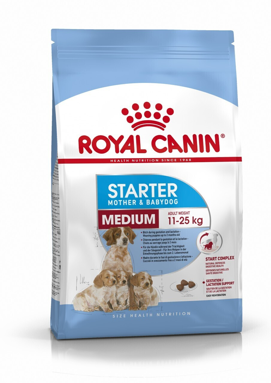 Royal Canin Size Health Nutrition Hund Starter Mutter&Welpen Medium  Trockenfutter ab 27.94  | Vergleiche 21 Angebote auf idealo.de