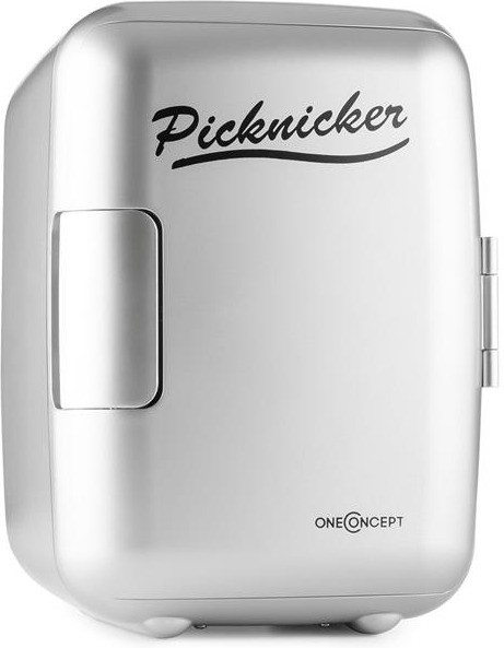 OneConcept Mini glacière électrique Picknicker 4 L argent