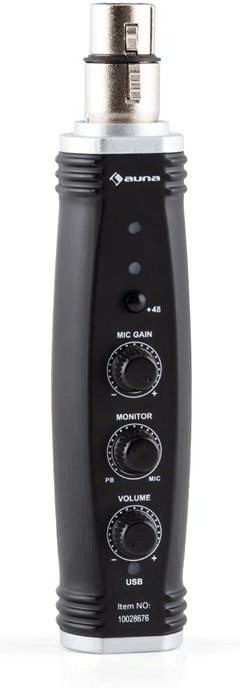 Auna Convertisseur XLR-USB Micro AI-01