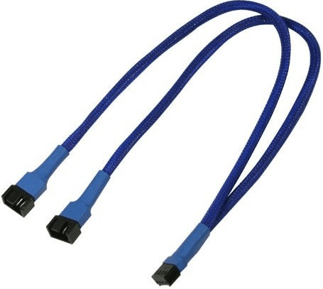 Nanoxia Câble d'interface 4-Pin PWM 30 cm bleu