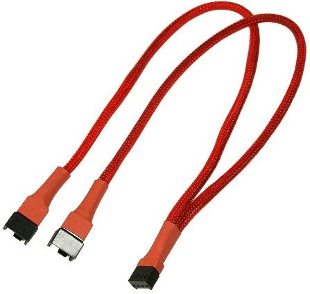 Nanoxia Câble d'interface 4-Pin PWM 30 cm rouge