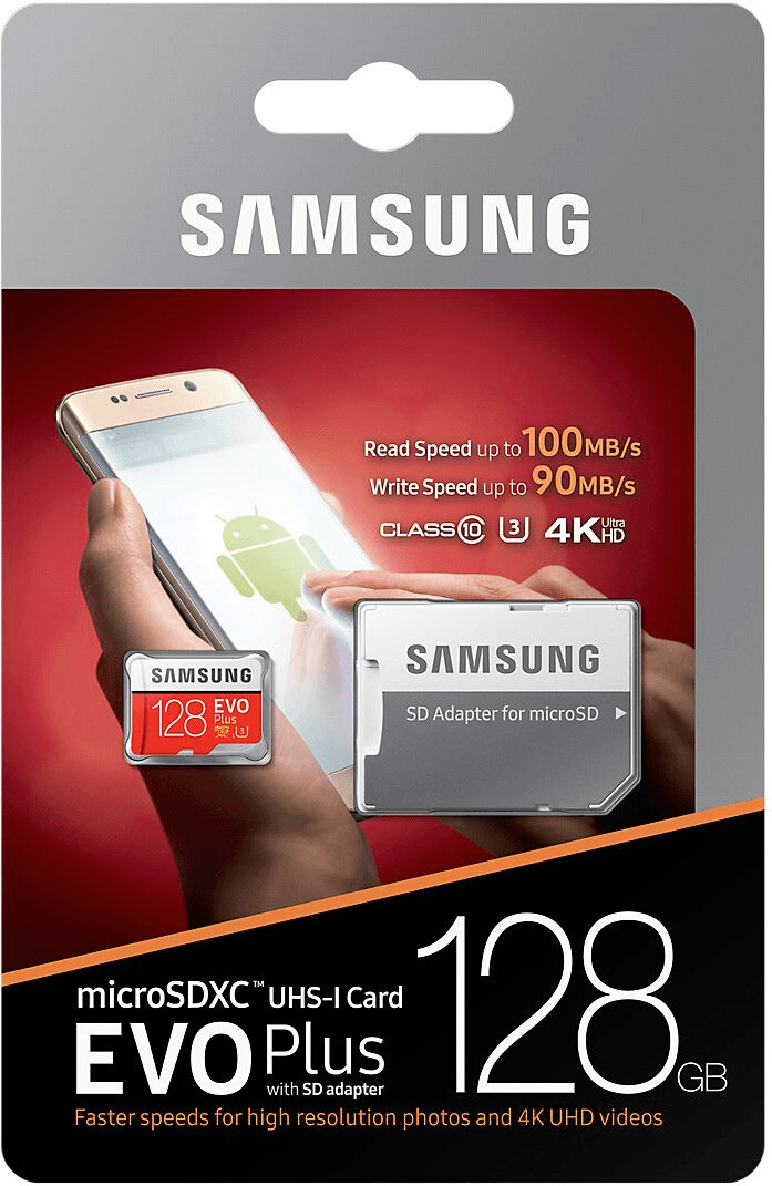 Samsung EVO Plus 2017 microSDXC 128 Go MB MC128GA au meilleur prix sur idealo
