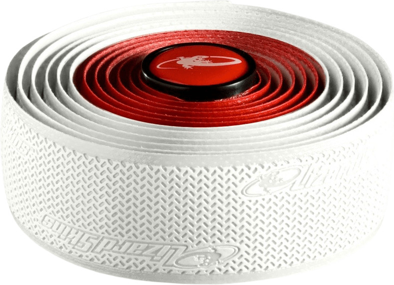 Lizard Skins Bande pour guidon DSP Dual (2,5, blanc/rouge)