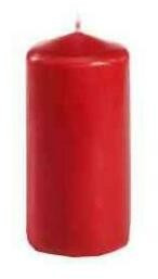 Papstar Bougie cylindrique 50 x 100 mm rouge