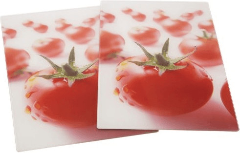 Zeller Planche en verre 2 pièces tomate 52 x 30 cm