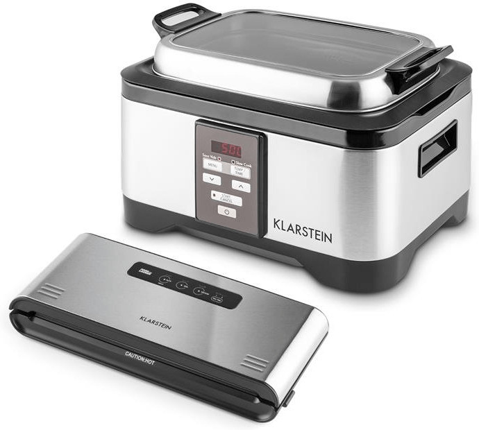 Klarstein Set thermosoudeuse cuiseur sous vide mijoteuse Slow Cooker 6 L